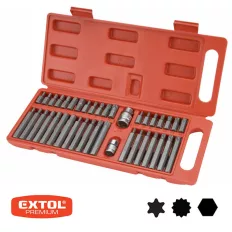   Extol Premium 8818202 bit behajtó készlet bittartó adapterrel 40 db-os