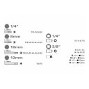 Extol Premium 8818211 Torx, E-Torx dugókulcs készlet, CrV acél, 1/4"-3/8"-1/2"  (35 részes)