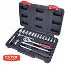 Extol Premium 8818309 dugókulcs készlet (CrV), 1/4", 19 db-os