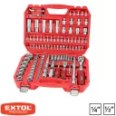 Extol Premium 8818338 dugókulcs készlet CrV, 1/4"-1/2" - 110 db