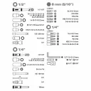 Extol Premium 8818338 dugókulcs készlet CrV, 1/4"-1/2" - 110 db