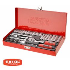   Extol Premium 8818360 dugókulcs készlet bitfejekkel (CrV), 1/4", 45 db-os