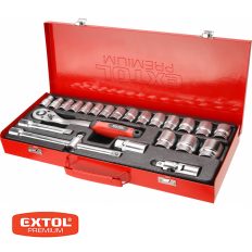  Extol Premium 8818365 dugókulcs készlet (CrV), 1/2", 24 db-os