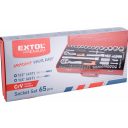 Extol Premium 8818370 dugókulcs készlet bitekkel (CrV), 1/4"-1/2", 65 db-os