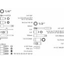 Extol Premium 8818370 dugókulcs készlet bitekkel (CrV), 1/4"-1/2", 65 db-os