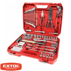   Extol Premium 8818411 szerszám és dugókulcs készlet CrV - 100 db