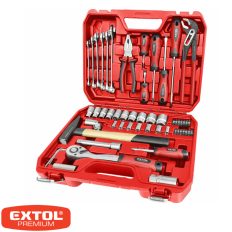   Extol Premium 8818420 szerszám és dugókulcs készlet CrV - 55 db