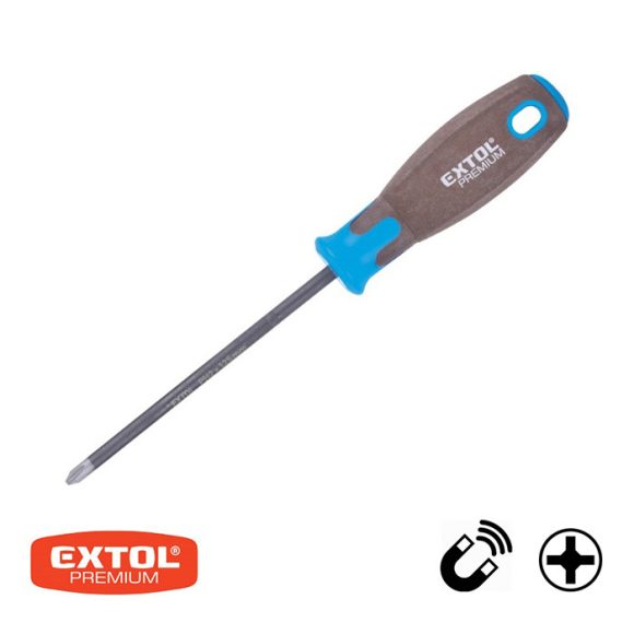 Extol Premium 8819273 PH3x150 mm csavarhúzó, Supergrip markolattal (mágneses)