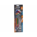 Extol Premium 8819315 extra hosszú színes imbuszkulcs készlet gömbvéggel 1,5-10 mm, CrV - 9 db
