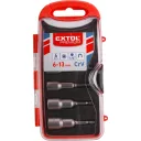 Extol Premium 8819630 dugókulcs bitfej készlet 6 db-os (mágneses)