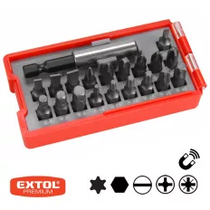   Extol Premium 8819640 bit behajtó készlet bittartóval 20 db-os (mágneses)