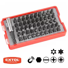   Extol Premium 8819642 bit behajtó készlet bittartóval 51 db-os (mágneses)