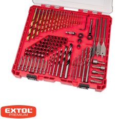   Extol Premium 8819653 bitbehajtó és fúrószár készlet - 100 darabos