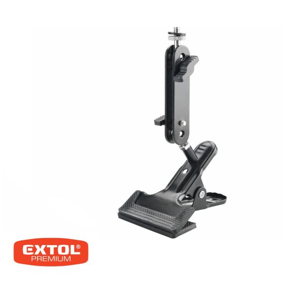 Extol Premium 8823923 csíptetős fém tartó lézeres szintezőhöz (állítható), 1/4", 0-360 fok