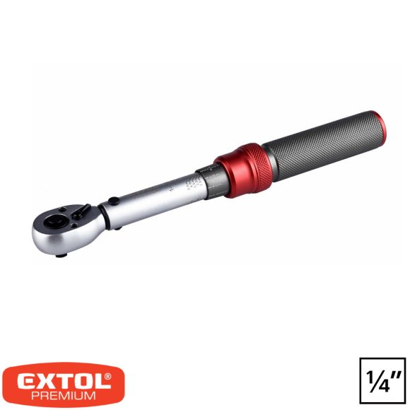 Extol Premium 8825304 nyomatékkulcs 1-6 Nm (CrV), 1/4"x220 mm