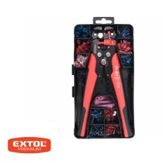   Extol Premium 8831126 automatikus huzalcsupaszító (blankoló) szett, 0.2-6.0 mm2, 205 mm, 231 db-os