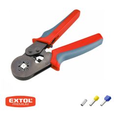   Extol Premium 8831132 krimpelő fogó szigetelt és szigeteletlen érvéghüvelyhez (0,08-6 mm2), 175 mm