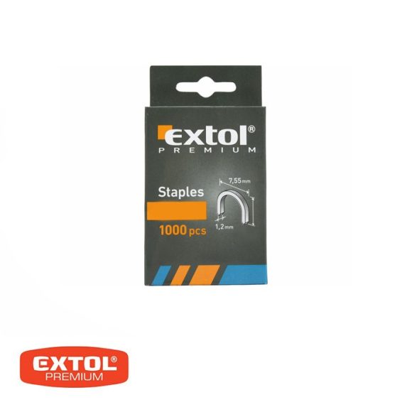 Extol Premium 8852305 tűzőkapocs (hajlított), 1.2x7.55 mm, 14 mm, 1000 db-os