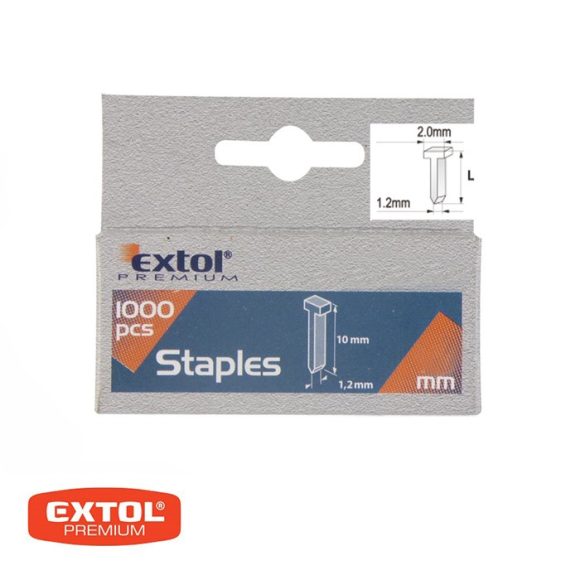 Extol Premium 8852405 tűzőszeg (fejjel), 1.2x2.0 mm, 14 mm, 1000 db-os