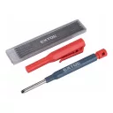 Extol Premium 8853007 tölthető ácsceruza és furatjelölő (tartalék betéttel)