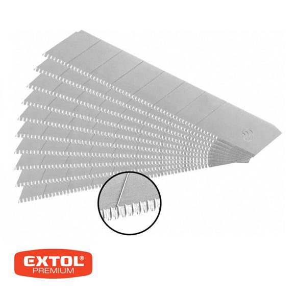 Extol Premium 8855095 fogazott pótpenge tapétavágókhoz, 18 mm, 10 db