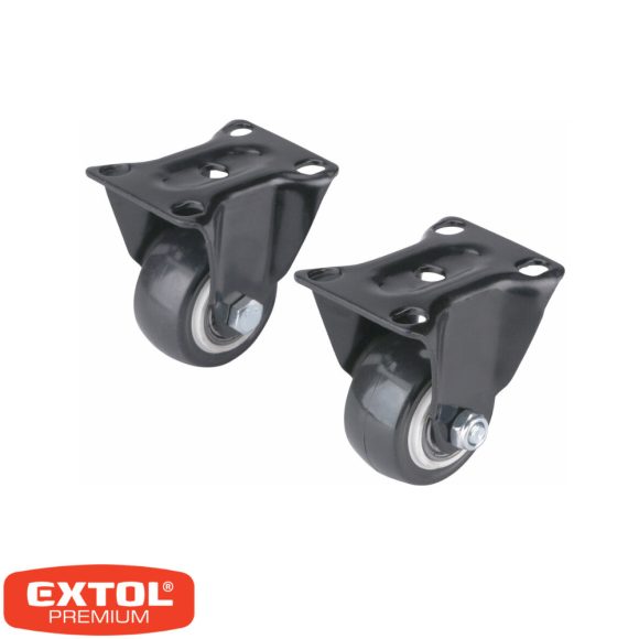 Extol Premium 8856012 fix görgő, PVC 40 mm - 1 pár (csapágyazott, max 30kg)