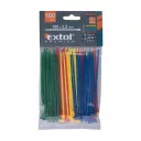 Extol Premium 8856192 kábelkötegelő PA 6.6, színes (piros-kék-zöld-sárga)  2,5x100 mm - 100 darab