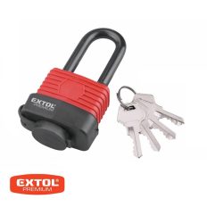   Extol Premium 8857640 vízálló biztonsági lakat (laminált), hosszított kengyel, 40 mm, 4 db kulcs