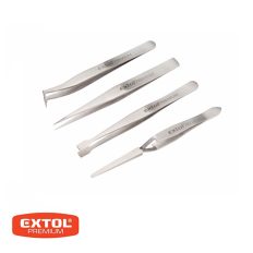  Extol Premium 8859100 csipesz készlet, enyhén mágneses (CrNiMn), 4db-os