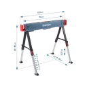 Extol Premium 8859999 asztalosbak/munkabak 60-85 cm magasság - max 550 kg  (összecsukható)