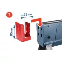 Extol Premium 8859999 asztalosbak/munkabak 60-85 cm magasság - max 550 kg  (összecsukható)
