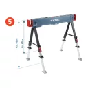 Extol Premium 8859999 asztalosbak/munkabak 60-85 cm magasság - max 550 kg  (összecsukható)