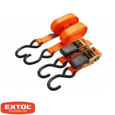   Extol Premium 8861136 spanifer szett, kampós 25mm x 5m - 800 kg