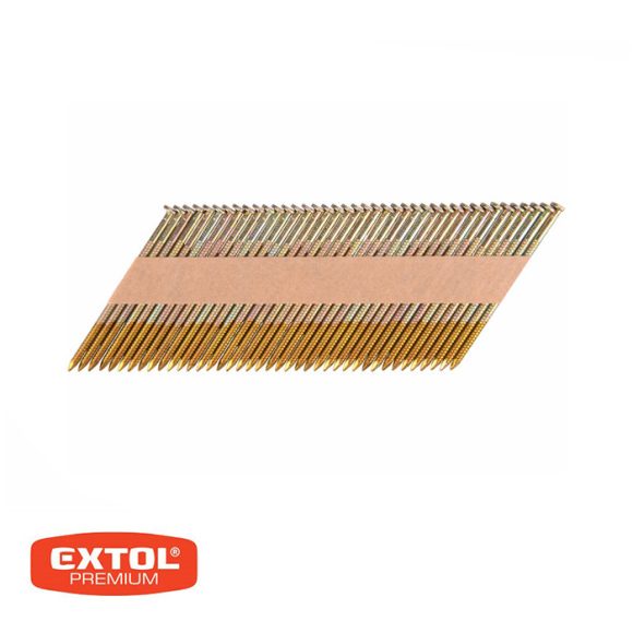 Extol Premium 8862604 szeg pneumatikus szegbelövőhöz, 3.05x75 mm, 34 fok, 480 db-os (horganyzott) (D típus)