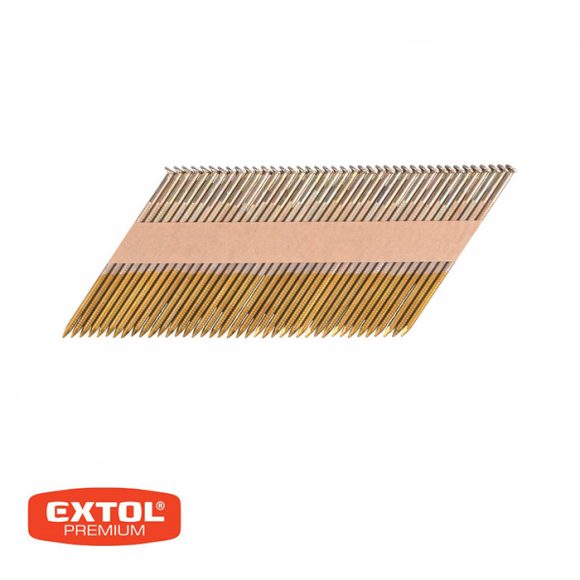 Extol Premium 8862605 szeg pneumatikus szegbelövőhöz, 3.05x90 mm, 34 fok, 480 db-os (horganyzott) (D típus)