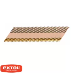   Extol Premium 8862606 sima szeg pneumatikus szegbelövőhöz 3.05x50 mm, 34 fok, 480 db (horganyzott) (D típus)