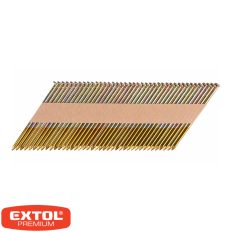   Extol Premium 8862607 sima szeg pneumatikus szegbelövőhöz 3.05x75 mm, 34 fok, 480 db (horganyzott) (D típus)