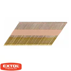  Extol Premium 8862608 sima szeg pneumatikus szegbelövőhöz 3.05x90 mm, 34 fok, 480 db (horganyzott) (D típus)