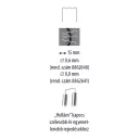 Extol Premium 8862641 műanyag hegesztő kapocs, kis hullám 0,8 mm - 15 mm (150 darab)
