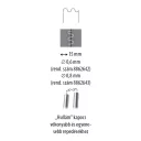 Extol Premium 8862643 műanyag hegesztő kapocs, nagy hullám 0,8 mm - 15 mm (150 darab)