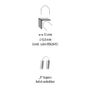 Extol Premium 8862645 műanyag hegesztő kapocs, V belső sarok 0,8 mm - 15 mm (150 darab)