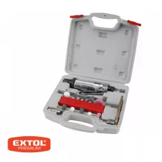   Extol Premium 8865002 pneumatikus egyenes köszörű szett (furatköszörű) ( 3 és 6 mm befogópatron), 16 db-os