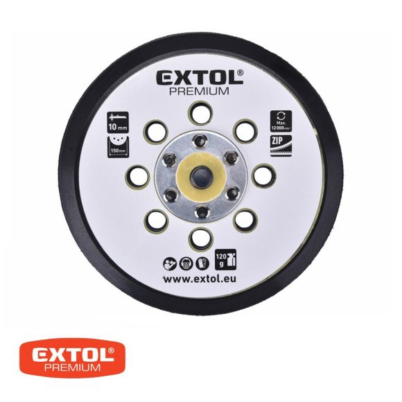 Extol Premium 8865038A gumi talp pneumatikus excentrikus csiszolóhoz, 150 mm