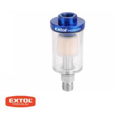   Extol Premium 8865101 pneumatikus mini levegőszűrő (nedvesség leválasztó) (1/4" külső menet)