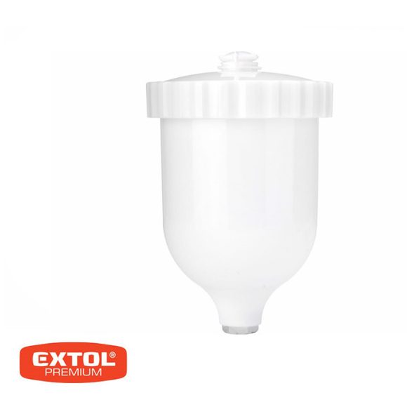 Extol Premium 8865191 tartály pneumatikus festékszórópisztolyhoz, 600 ml