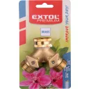 Extol Premium 8876042 elzárható Y-csatlakozó 3/4" (sárgaréz)