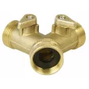 Extol Premium 8876042 elzárható Y-csatlakozó 3/4" (sárgaréz)