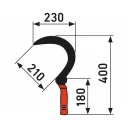 Extol Premium 8877100 sarló (kovácsolt), 2K nyél, 400/230 mm