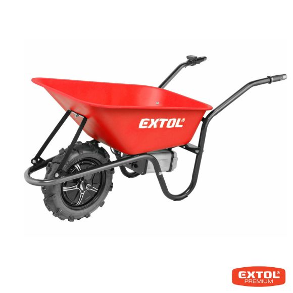 Extol Premium 8891590 akkus talicska, 150 kg/80 liter (Li-Ion 40V/6Ah akkuval, gyorstöltővel)