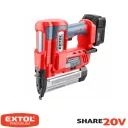 Extol Premium 8891860 akkus szög- és kapocsbelövő, Share20V Li-Ion (2Ah akkuval, töltővel)